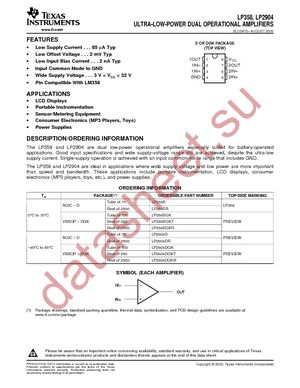 LP358D datasheet  